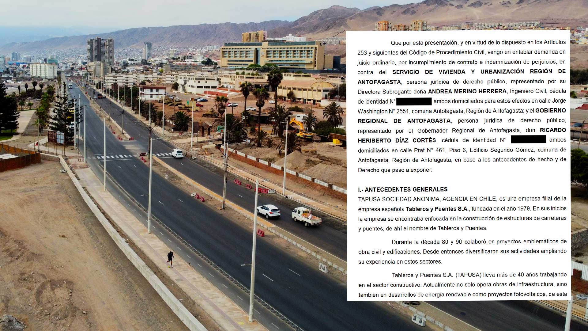 Tapusa demanda al Serviu y al Gobierno Regional por más de $8 mil ...